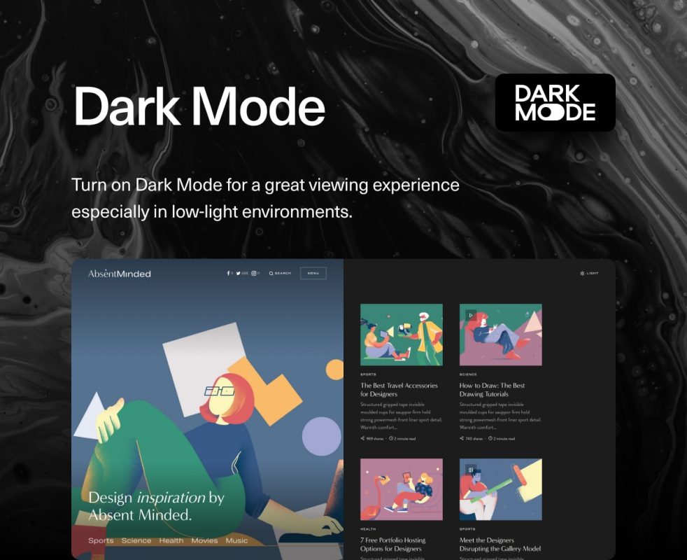 Giao Diện Hỗ Trợ AI Và Chế Độ Dark Mode