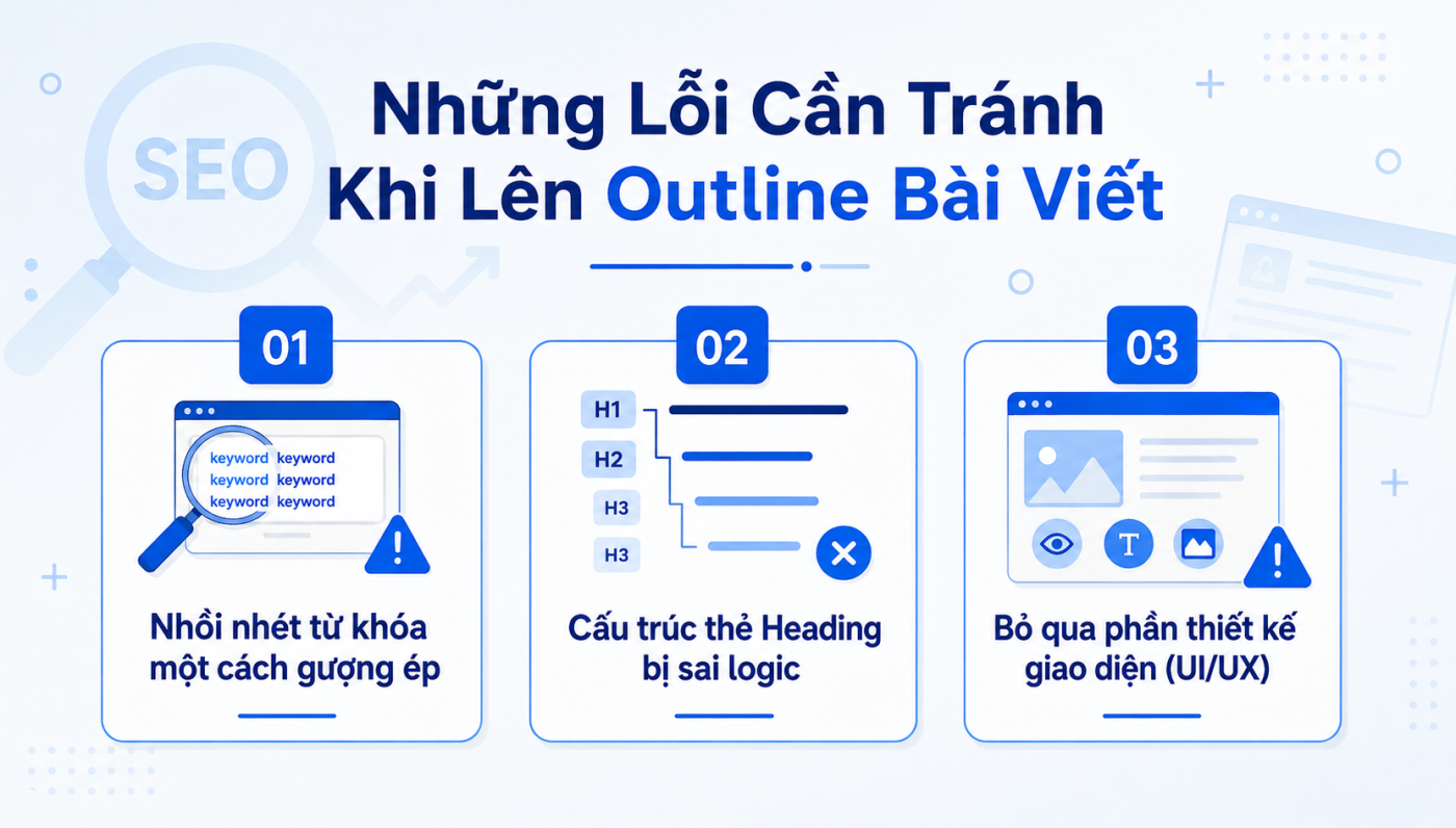 Những Lỗi Cần Tránh Khi Lên Outline Bài Viết