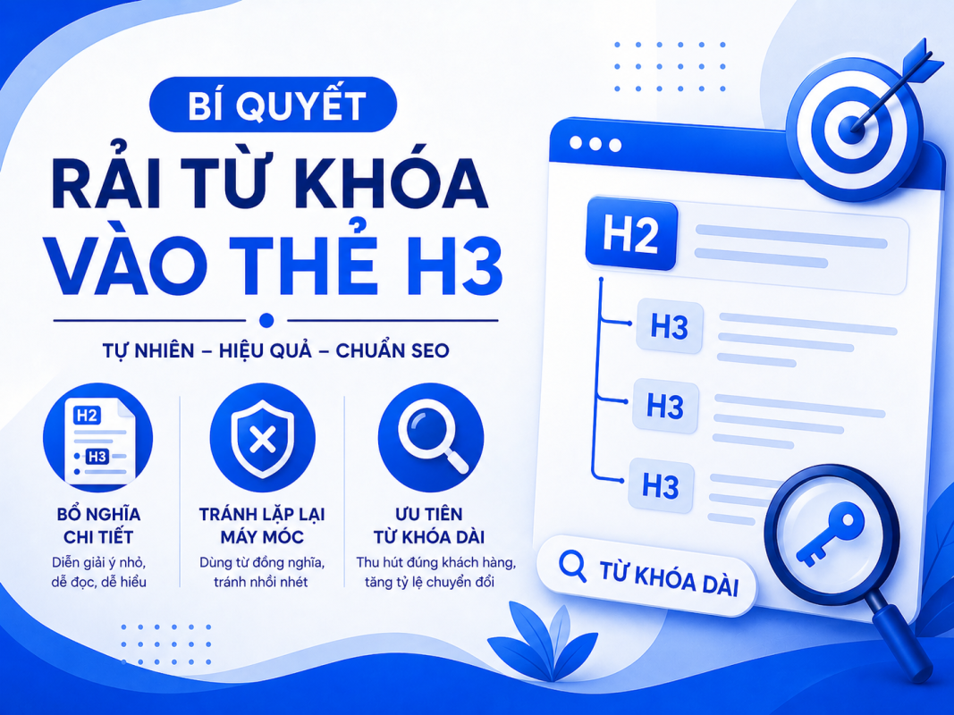 Bí Quyết Rải Từ Khóa Tự Nhiên Vào Thẻ H3